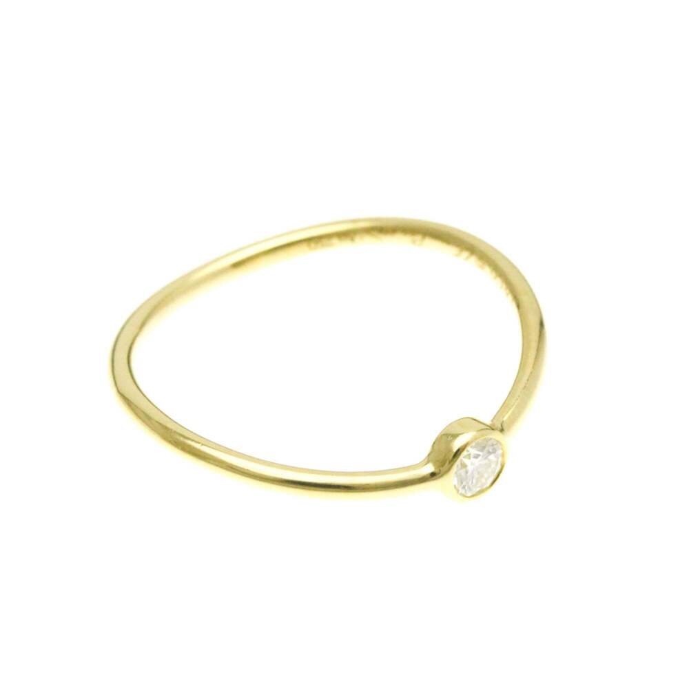 TIFFANY 18k Gold Diamond Ring - Picture 9 of 10